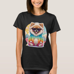 Camiseta Pomerania genial con sudadera arcoíris