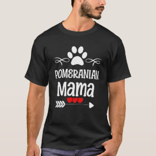 Camiseta Pomerania Mamá Pomerania por el Cristo del Día de