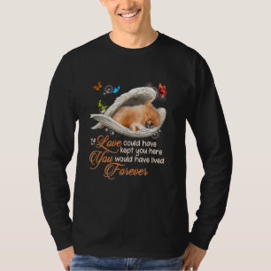 Camiseta Pomerania Perro Paw Amor La Pérdida De Perro Hermo
