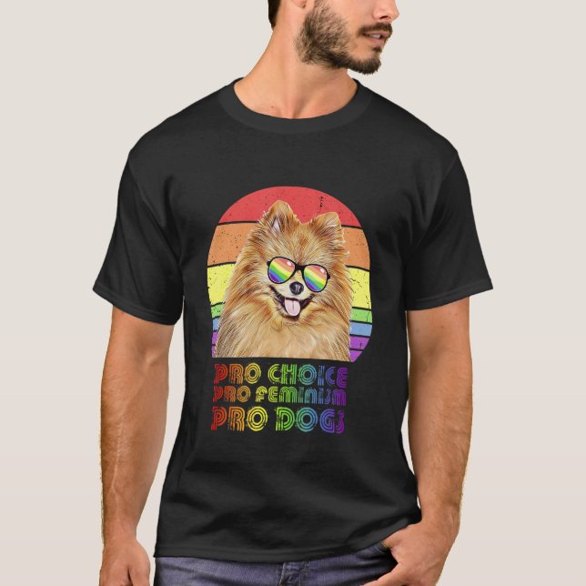 Camiseta Pomerania Pro Choice Pro Feminismo Pro Perros Lgbt (Anverso)