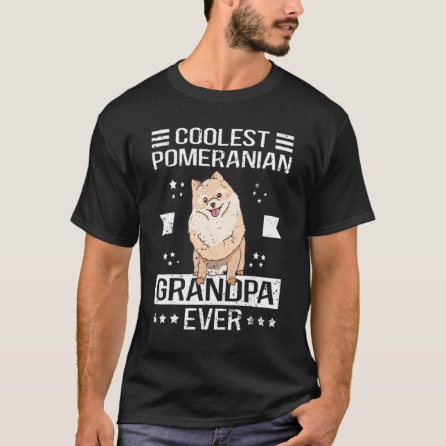 Camiseta Pomerania Propietario de perros abuelo de Pomerani (Anverso)