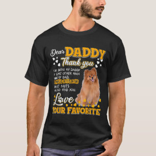 Camiseta Pomerania Querido Papá Gracias Por Ser Mi Papi