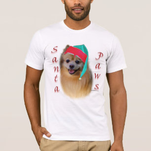 Camiseta Pomerania Santa Paws