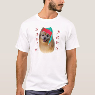 Camiseta Pomerania Santa Paws