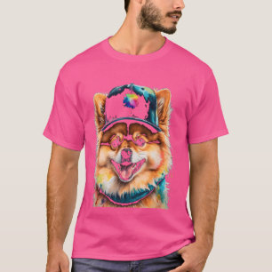 Camiseta Pomerania Snapback Cap Dog Gracioso Arte Animal Im
