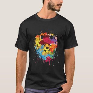 Camiseta Pomerania Splash Art Dog Mascota Animal Lover