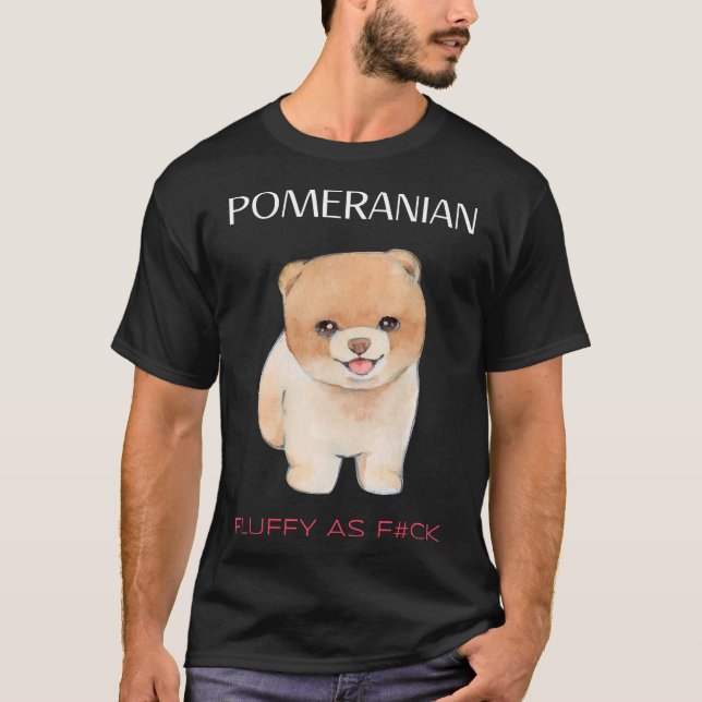 Camiseta Pomerania Teddy Bear Fluffy Girlfriend (Anverso)
