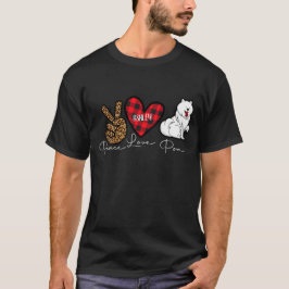 Camiseta Pomerania Tocó paz a perro lindo
