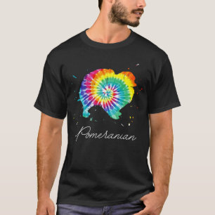 Camiseta Pomerania Tye Dye Dog Mom Love r