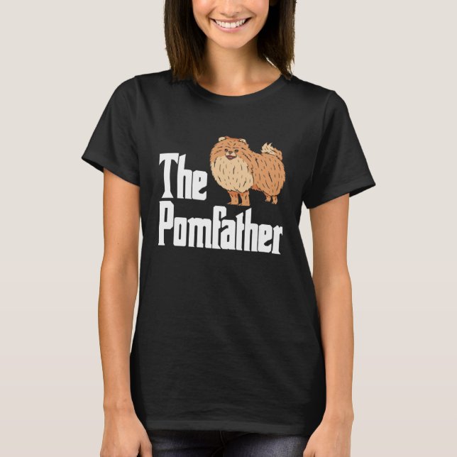 Camiseta Pomeranian Dad Daddy Pom Dog  Pomeranian Owner (Anverso)