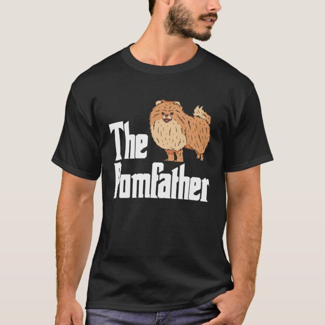 Camiseta Pomeranian Dad Daddy Pom Dog  Pomeranian Owner (Anverso)
