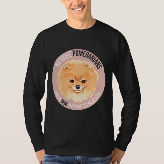 Camiseta Pomeranian Dog Meme Sticker (Anverso)