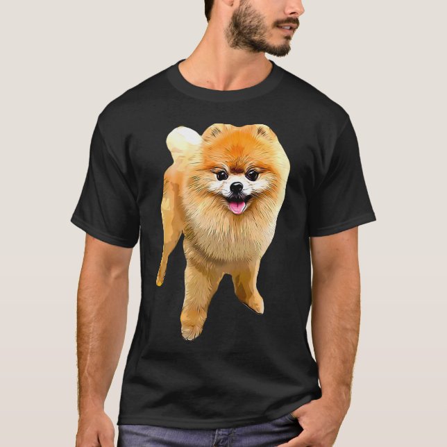 Camiseta Pomeranian Dog With (Anverso)