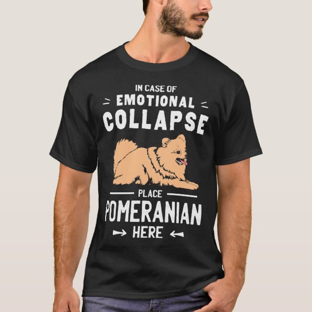 Camiseta Pomeranian Dwarf Spitz Dueño Del Perro (Anverso)