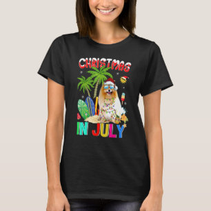 Camiseta Pomeranian En Santa Hat Navidades De Gafas De Sol 