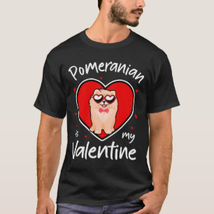 Camiseta Pomeranian es mi amante de los perros de San Valen