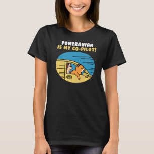 Camiseta Pomeranian es mi copiloto