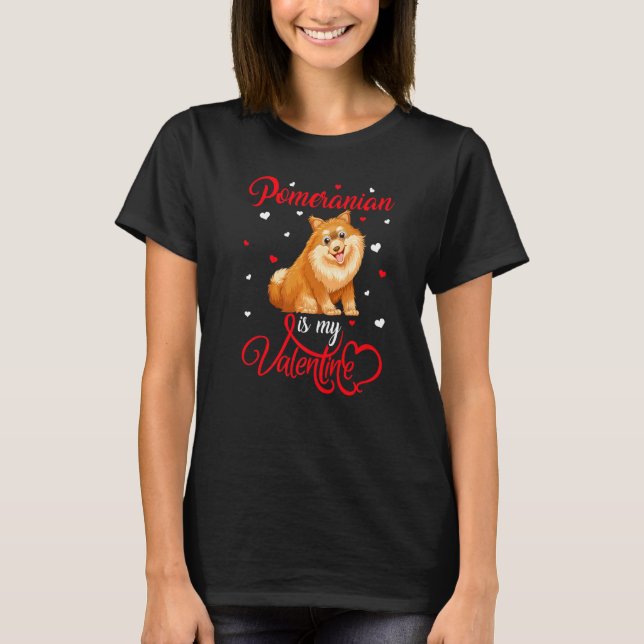 Camiseta Pomeranian es mi gracioso perro pomeraniano va (Anverso)