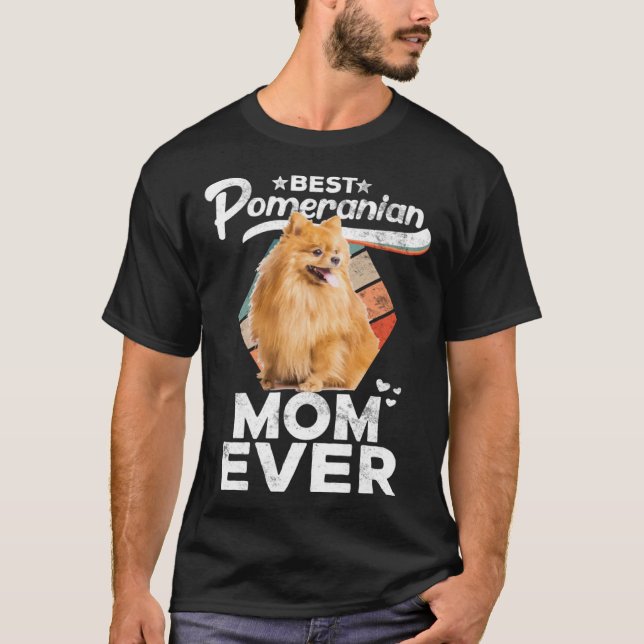 Camiseta Pomeranian  for Women  Best Pomeranian Mom Ever (Anverso)