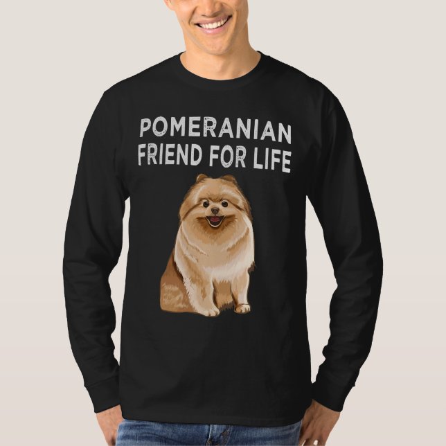 Camiseta Pomeranian Friend For Life Dog Friendship (Anverso)