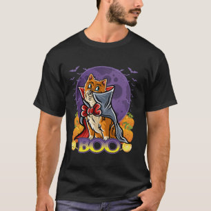 Camiseta Pomeranian Happy Halloween Costume Vampiro Long Sl