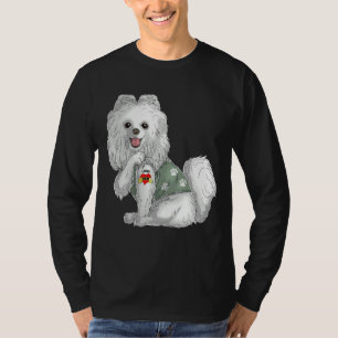 Camiseta Pomeranian I Love Mom Tattoo Dog Funny's D