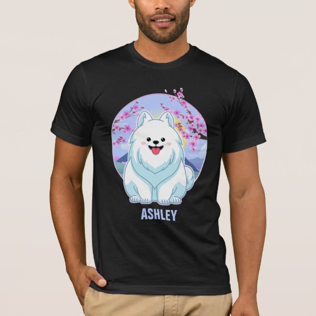 Camiseta Pomeranian Kawaii Mascota de perro de regalo (Anverso)