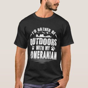 Camiseta Pomeranian Lover Antes Que Estar Al Aire Libre