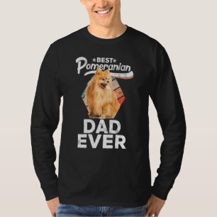 Camiseta Pomeranian Para Los Hombres Mejor Papá Pomerano De