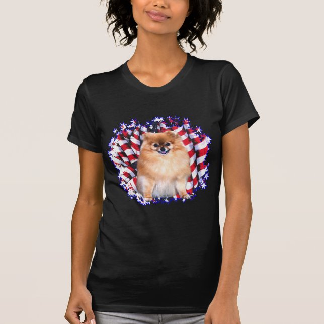 Camiseta Pomeranian Patriot (Anverso)