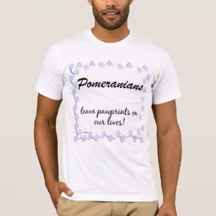 Camiseta Pomeranian Pawprints