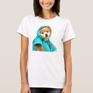 Camiseta Pomeranian Raincoat #1