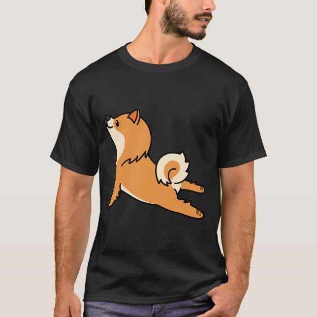 Camiseta Pomeranian Yoga (Anverso)