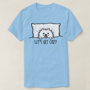 Camiseta Pomeraniano blanco vamos a conseguir un lindo pom