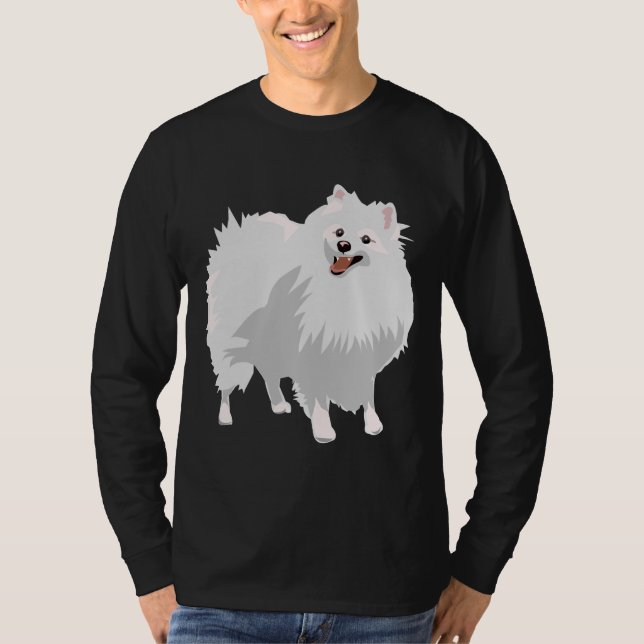 Camiseta Pomerano blanco (Anverso)
