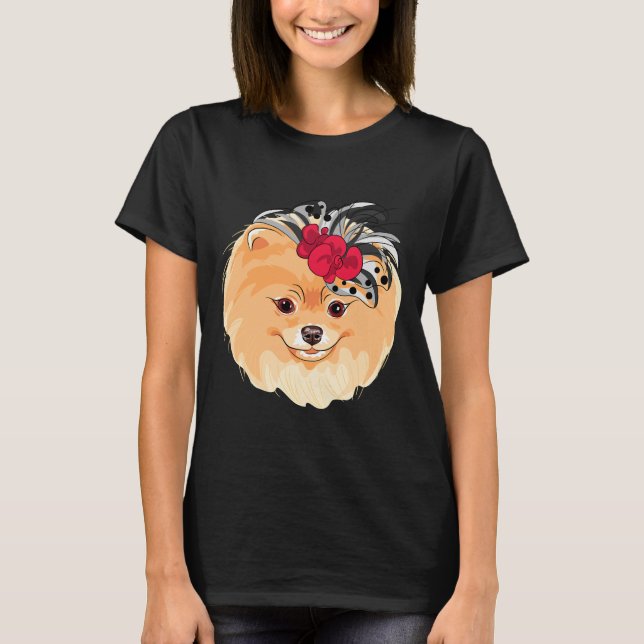 Camiseta Pomerano elegante (Anverso)
