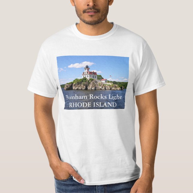 Camiseta Pomham Rocks Light, Rhode Island Shirt (Anverso)