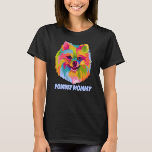 Camiseta Pommy Mamá Perro Mamá Perro Pomerania Pur Mom Pom 