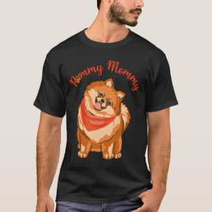 Camiseta Pommy Mommy Cute Brown Pomerania German Spitz