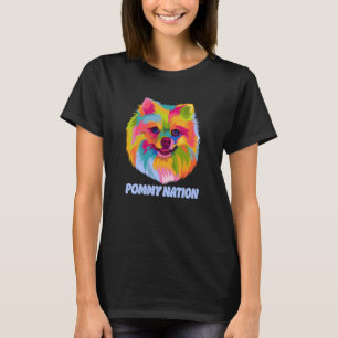 Camiseta Pommy Nation Pomeranian Animal Pun Pom Pom Animal