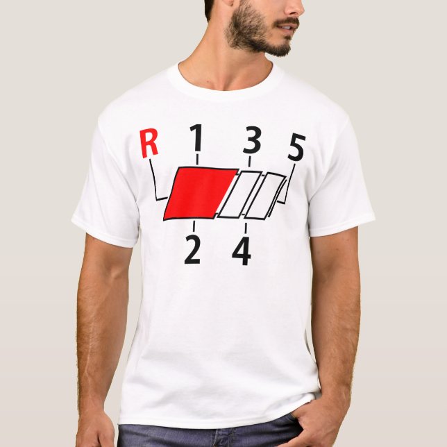 Camiseta Pomo de cambio de RS para blanco (Anverso)