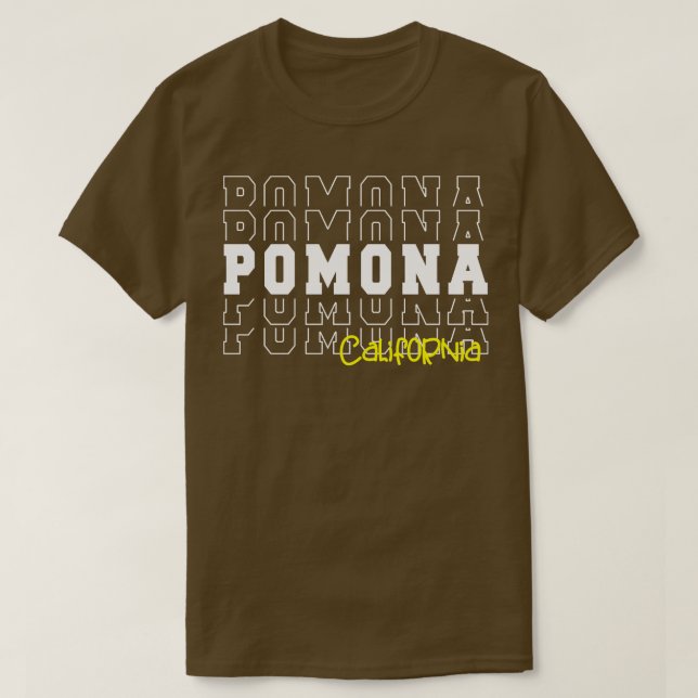 Camiseta Pomona California Pomona CA (Diseño del anverso)