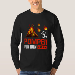 Camiseta Pompeya Fun Run 79 y divertida volcán en ejecución