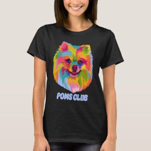 Camiseta Poms Club Humor Pomeranian Pom Pom Pom Animal Pun