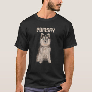 Camiseta Pomskies Perro Dueño del Perro Pomsky