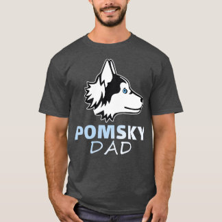 Camiseta Pomsky For Dad Funny dog Pomsky love Funny Illus