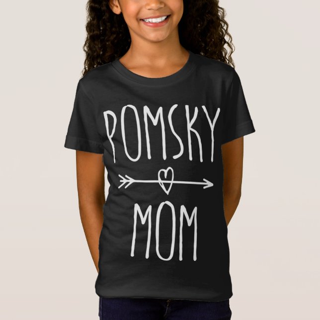 Camiseta Pomsky Mom Cute Pomeranian Husky Dog Lover Regalo (Anverso)