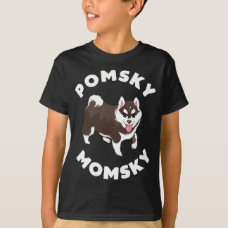Camiseta Pomsky Momsky para mamá Mascota de perro