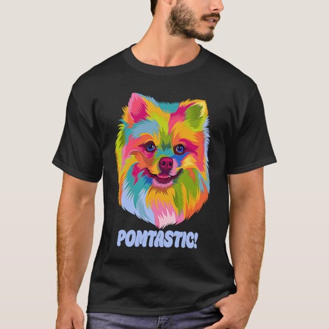 Camiseta Pomtastic  Pomeranian Humor Pom Pom Animal Pun (Anverso)
