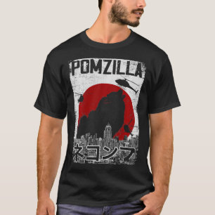 Camiseta Pomzilla Vintage retro Pomerania Perro amante 50